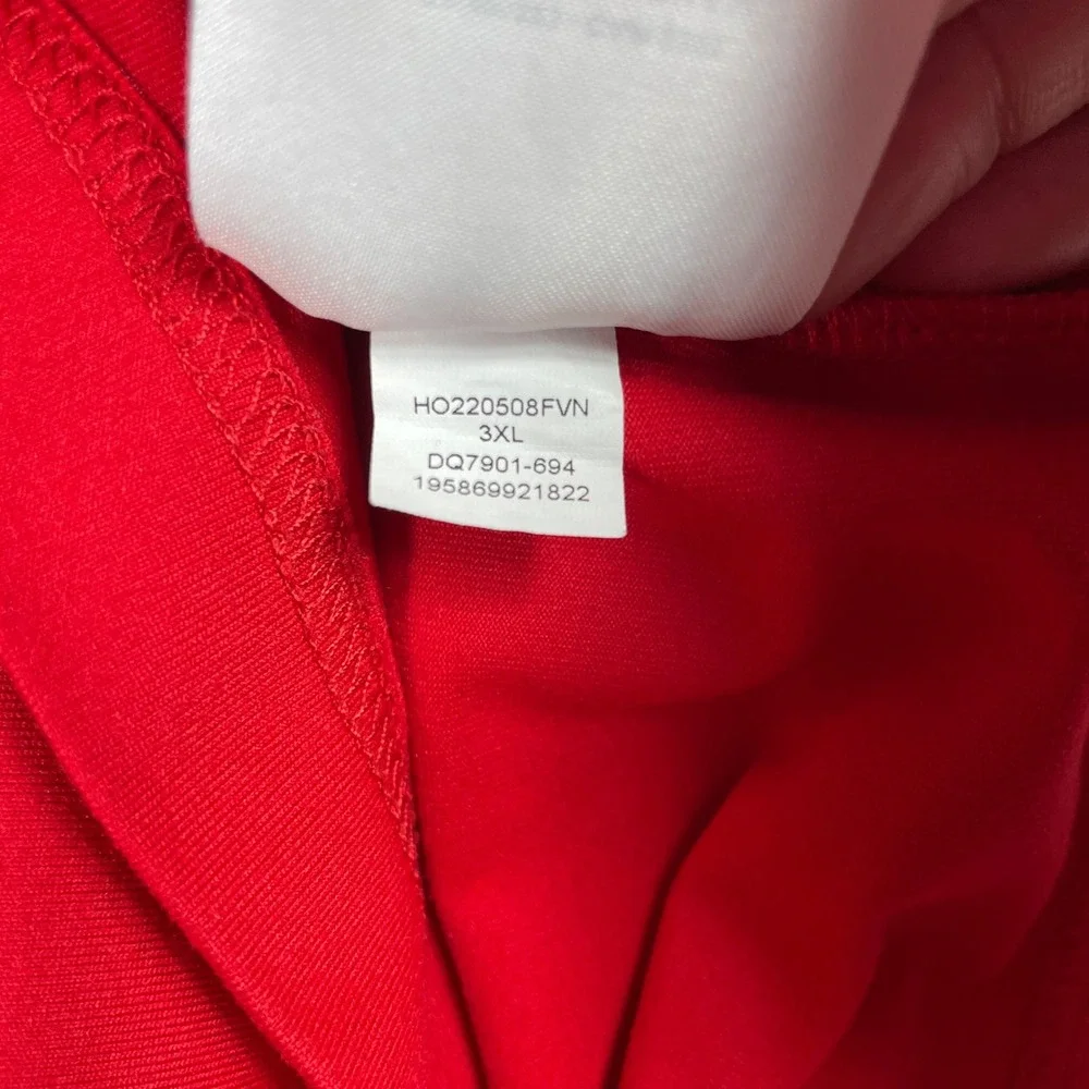 Jordan Shirt Mens 3XL Red Athletic Dri-FIT Long Sleeve Lightweight DQ7901-694